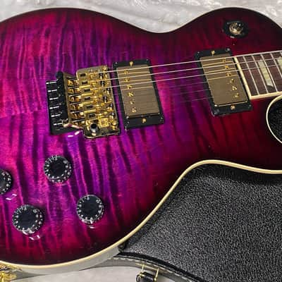 NEW! Gibson Custom Les Paul Axcess Standard Figured Top Floyd Rose Electric Guitar - Greatest Hits II - Authorized Dealer - Tri-Berry Burst - WOW! 8.3lbs - G07307 image 4