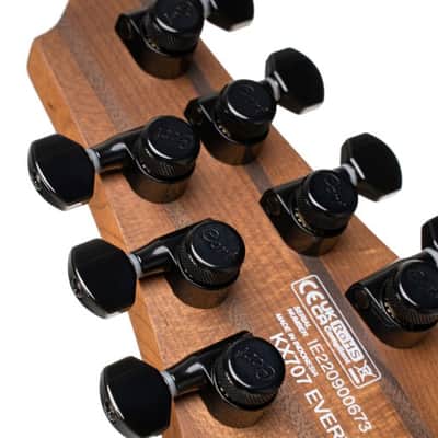 Cort KX707 KX Series 707 EverTune 7-String Electric Guitar. Open Pore Black DIRECT SHIP image 5