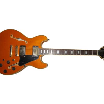 Vintage 1998 Aria Pro II Titan Artist TA-62 Hollowbody Electric Guitar - Amber image 1