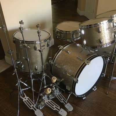 Rogers 1969 MINT Ginger Baker Silver Sparkle Drum Set image 6