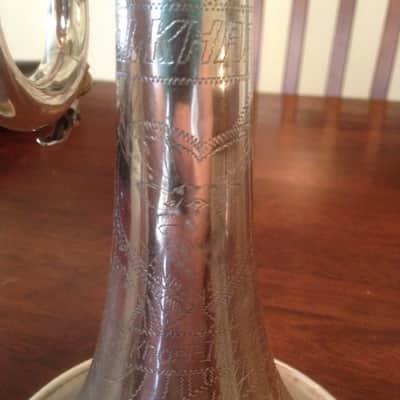 Elkhart 1920s Silver Elkhart Indiana Trumpet 1920s Silver/Satin Silver image 3