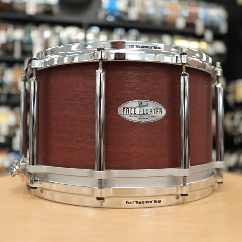 Pre-Owned Pearl 8x14" Free Floating Mahogany Snare Drum FTMH1480 image 1