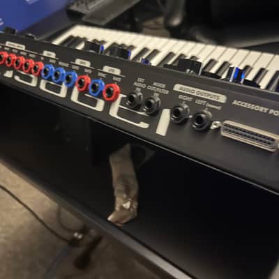 MiniMoog Voyager Signed by Bob Moog Electric Blue Edition w/ expander and pedal image 8