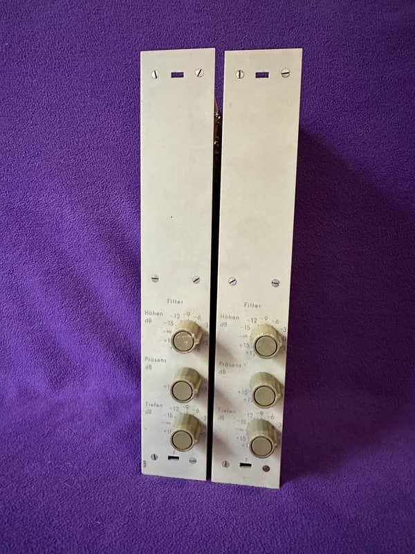 Ultra-rare! Pair vintage RFT RFZ Filter.  Inductor based, highly musical passive 3-band EQ! Fully discrete, Top-Notch quality! Telefunken W395 competitor?! image 1