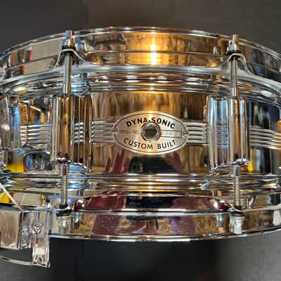 1960s Rogers "5-Line" Dyna-Sonic 5x14" Brass Snare Drum image 5