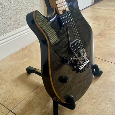 EVH Wolfgang WG Standard Quilted Maple Left-Handed Electric Guitar - Transparent Black w/ Gig Bag image 3