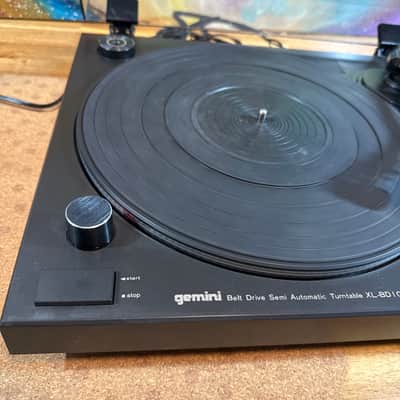 Gemini XL-BD10 Belt Drive Semi Automatic Black Turntable Vinyl Record Player image 3