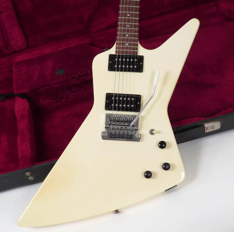 1984 Gibson Explorer - Alpine White - Kahler & Triangle Knob Pattern - James Hetfield Style