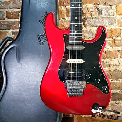 Fernandes "The Function" S-Style Electric Guitar w/ HSC (1985ish - Candy Apple Red)