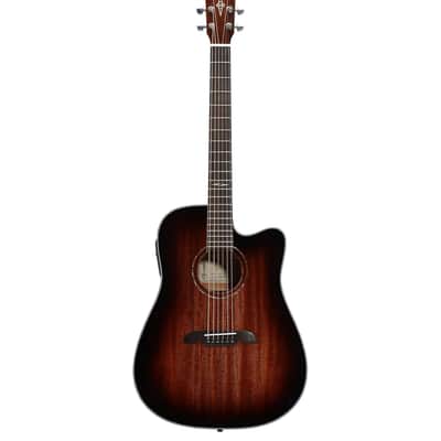Alvarez AG66CESHB Deluxe Grand Auditorium Acoustic Electric Guitar - Mahogany image 2