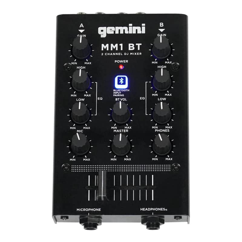Gemini MM1BT Analog DJ Mixer with Bluetooth image 1