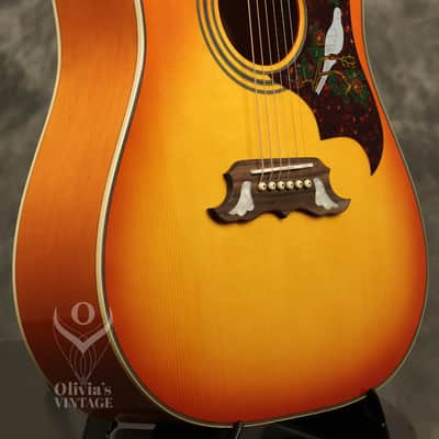 2013 Epiphone Dove Pro/Studio Dreadnought Flattop Acoustic Violin Burst image 14
