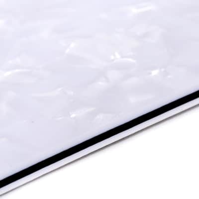Brio HH Strat Pickguard Fits American & MIM White Pearloid image 3