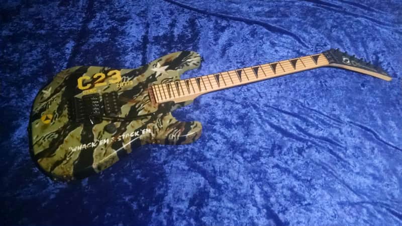 2016 Charvel San DImas RCA Custom M48 Tank Camo Guitar W/case + Candy image 1