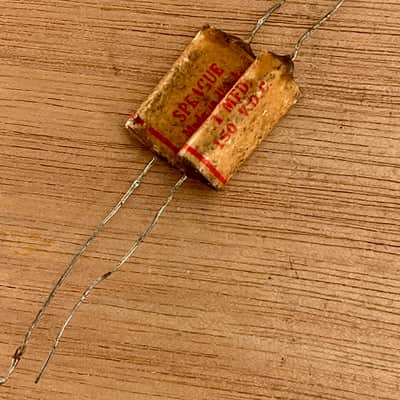 Sprague .1uf "Phone Book" Capacitor 1958-61 Fender Stratocaster / P Bass Tone Cap image 7