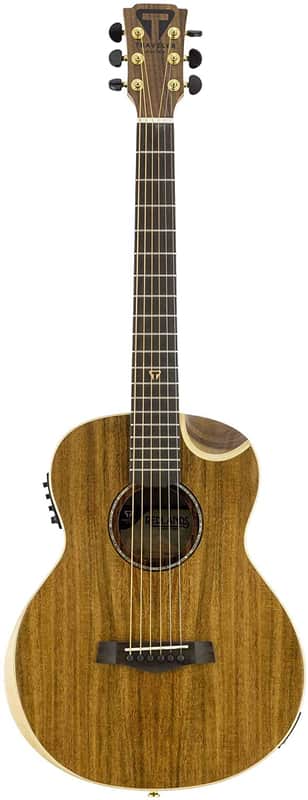 Traveler Guitar Redlands Concert 6 String Acoustic-Electric Guitar, Right, Koa (RC KE) image 1