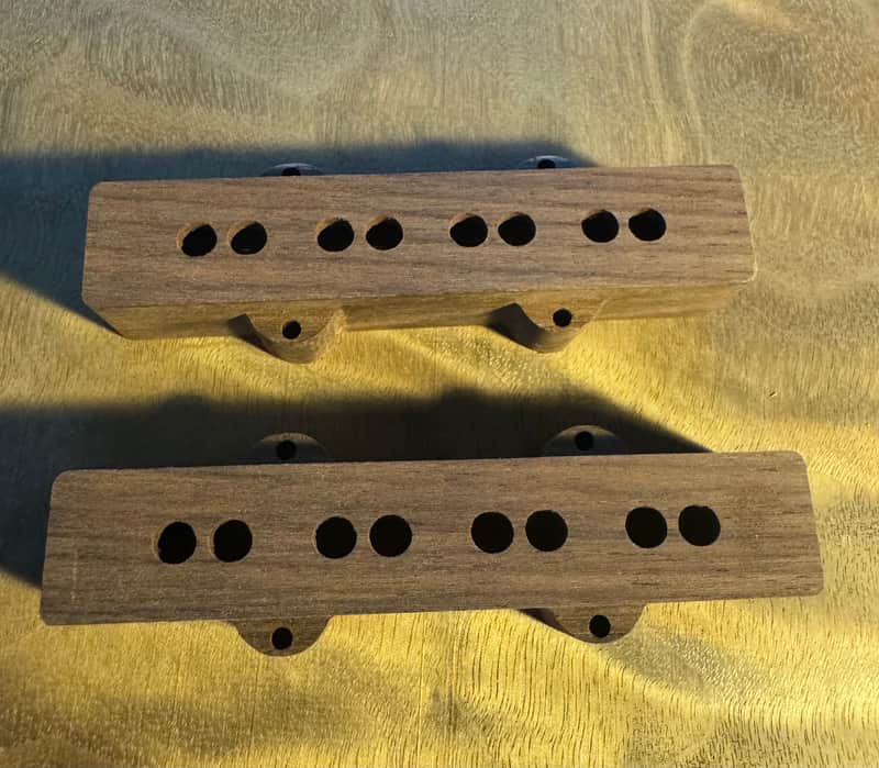 Guilford Guilford Indian Rosewood Select Grade 4 String Jazz Bass Cover Set - fits Seymour Duncan/Fender USA image 1