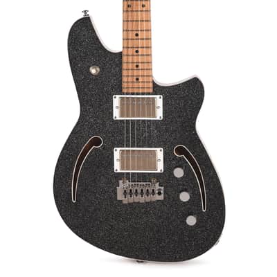 Reverend Kingbolt Air HH Electric Guitar Black Sparkle image 2