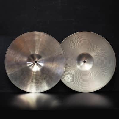 Zildjian USED ​​80s A Zildjian New Beat HiHat 14" pair [Top: 1024g / Bottom: 1418g] image 2