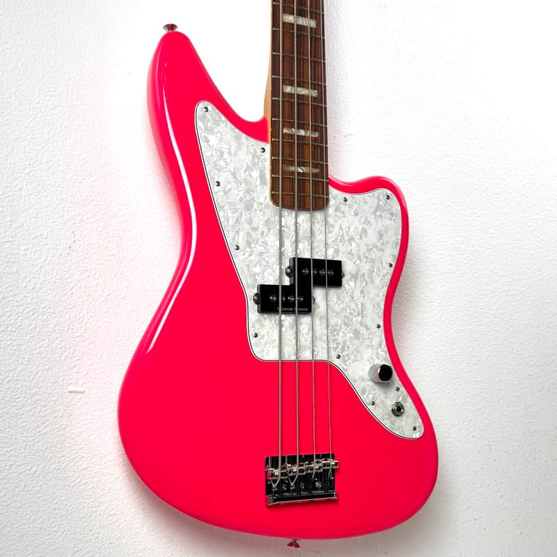 Fender Mark Hoppus Signature Jaguar Bass - Hot Pink image 1