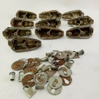Premier 6000 /Beverley #6158-20 10x Bass Drum Lugs Vintage 60s England 1 1/8" UK image 3
