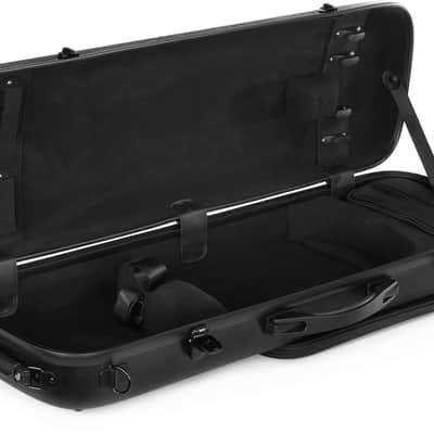 Howard Core CC450 Oblong Scratch-resistant Violin Case - Solid Black 4/4 Size image 1