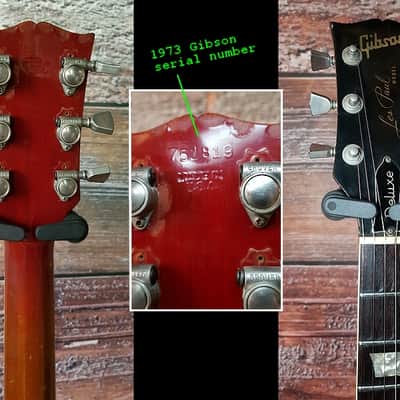 Gibson Les Paul Deluxe 1973, Cherryburst - LEFTY image 8