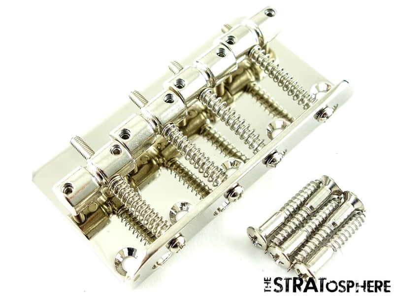 Fender Squier 70s Classic Vibe P Bass BRIDGE, Precision 4 Saddles Nickel! image 1