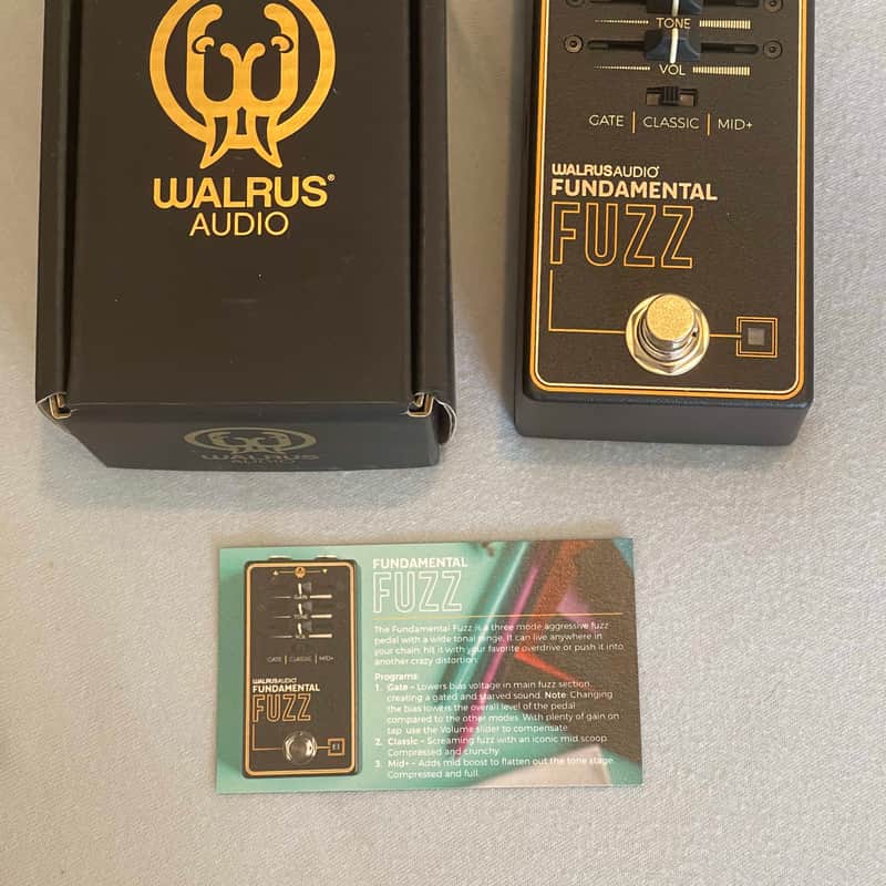 2023 – Present Walrus Audio Fundamental Fuzz Black / Orange