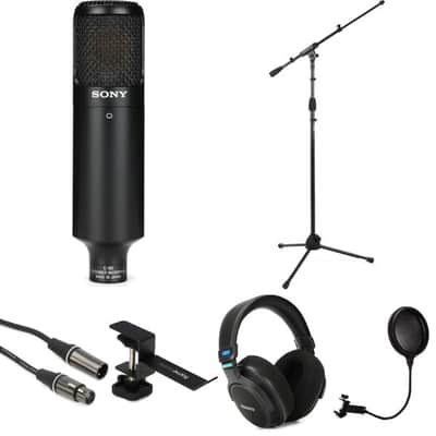 Sony C-80 Condenser Microphone and MDR-MV1 Headphones Bundle image 2