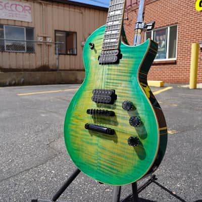 ESP USA Eclipse Lime Burst 6-String Electric Guitar w/ Form Fit Case (2024) image 4