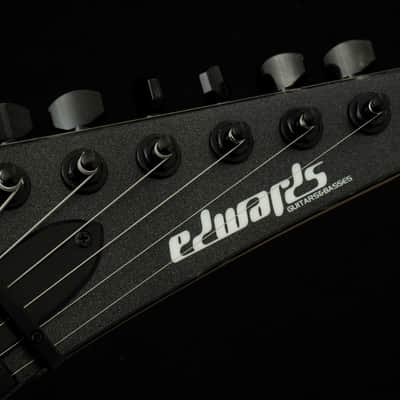 ESP EDWARDS E-ALEXI BLACKY w/ESP GB-30V -Metallic Black Satin with Gloss Black Pinstripe- #ED7521263 2026 [Made in Japan][Children of Bodom Alexi Laiho] image 5