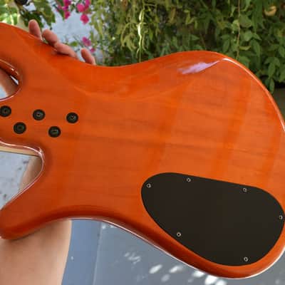 Spector Q4 Pro Bass , with hard case , EMG pickups , flame maple top image 10