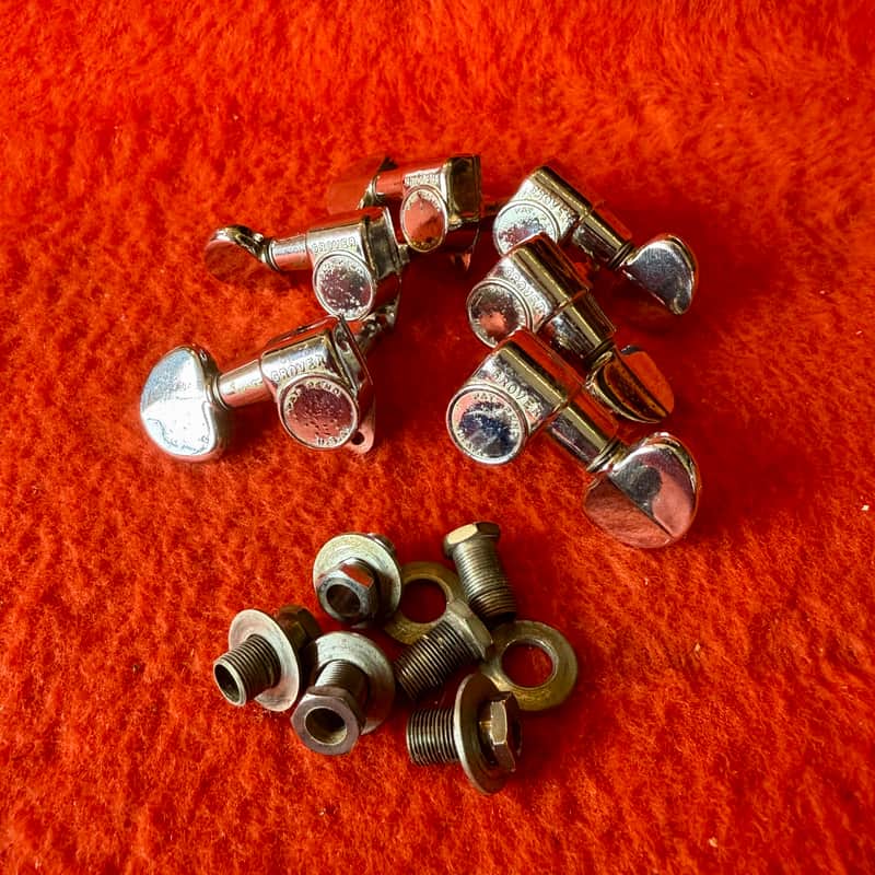 Grover Futura PAF guitar tuners 1960’s Pat pend - Chrome original vintage USA Gibson Martin guild image 1