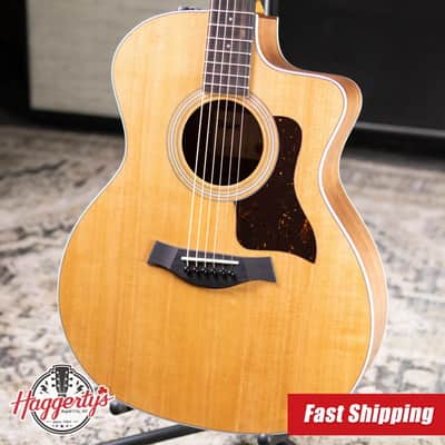 Taylor 214ce Grand Auditorium Acoustic/Electric Guitar with Gig Bag image 1