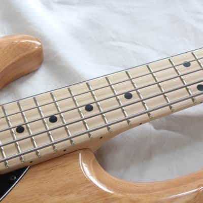 Ernie Ball Music Man StingRay 5 H Left Handed Lefty 5 String Electric Bass - Natural Gloss Finish image 11