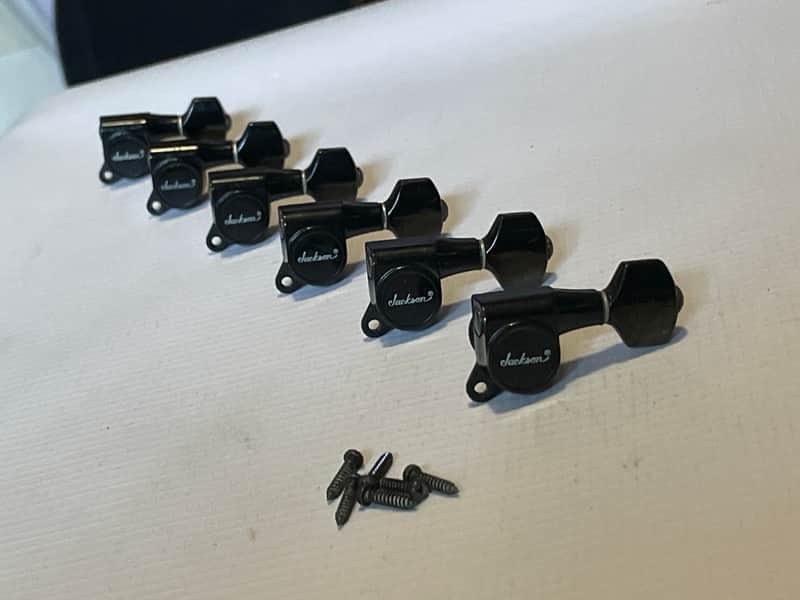 1980's Japan Charvel Jackson Import Model 1 Series R Logo Tuners Tuning Pegs 6 In Line image 1