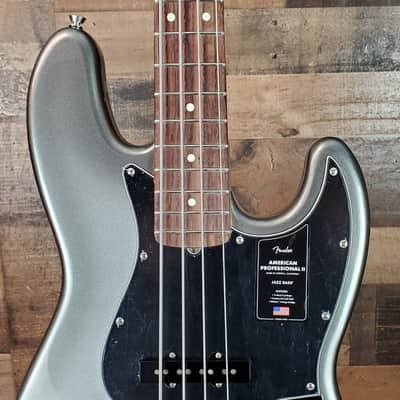 Fender American Professional II Jazz Bass, Mercury Finish, Free Ship, Auth Dealer, 955 image 4