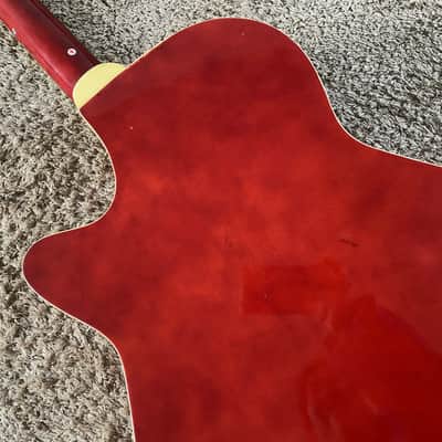 38 Inch Red Burst Acoustic Guitar, Plywood Top Body, Mahogany Neck image 3
