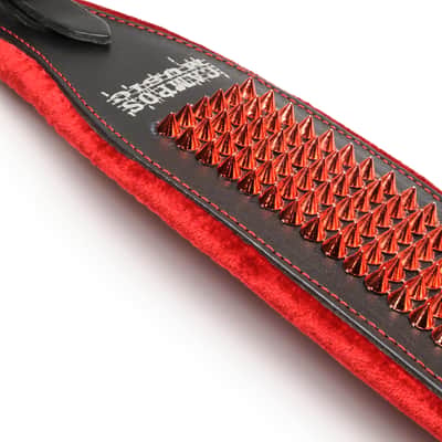 Tarazco Red/Black Red Studded Accordion Shoulder Straps - Premium Comfort and Style image 9