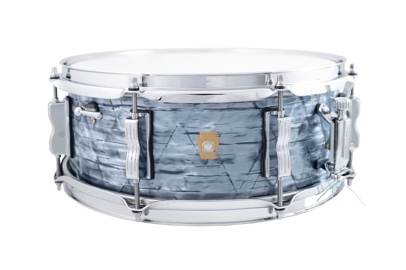 Ludwig Legacy Mahogany Reissue Sky Blue Pearl Jazz Fest 5.5x14" Kit Snare Drum | Authorized Dealer image 1