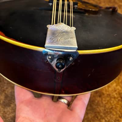 Gibson K-2 Mandocello black with Original Case 1913 mandolin family Mando image 19
