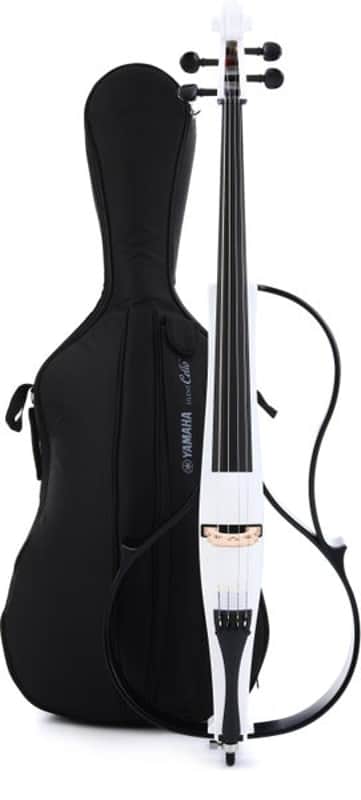 Yamaha Silent Series SVC-110SK Electric Cello - Pearl White | Reverb