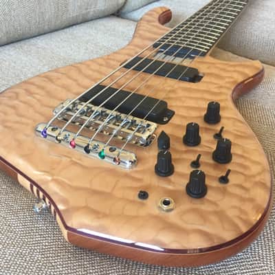 Alembic Wave 6 string Bass guitar - Anniversary Electronics 2018 5A Quilted Maple image 19