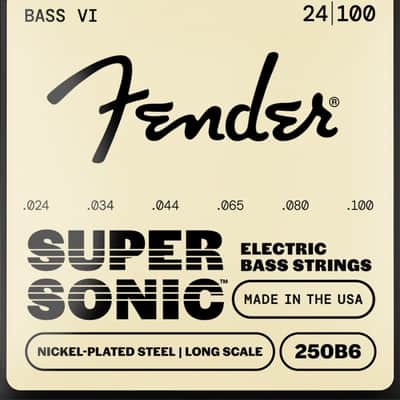 Fender Super 250B6 Nickel-Plated Steel BASS VI Guitar Strings - 24-100 image 4