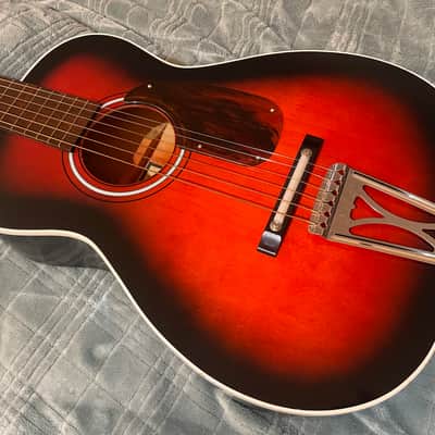 Regal T-12 USA Made 1950's / 1960's  Vintage acoustic Clean!  Red Rubine Sunburst image 7