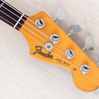 2000 Fender American Vintage '62 Jazz Bass Lake Placid Blue w/ Tweed Case image 4