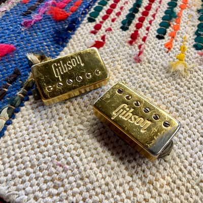 Gibson Embossed Humbucker T-Top Set 1972 - Gold image 1