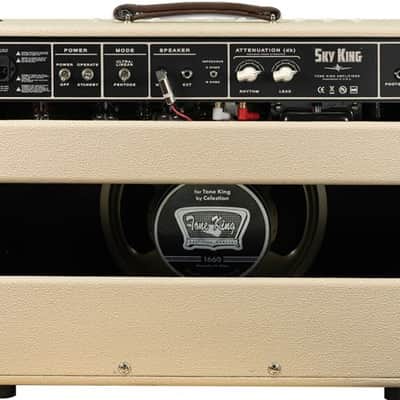 Tone King Sky King Guitar Tube Amplifier Combo 1x12 35 Watts Cream image 4