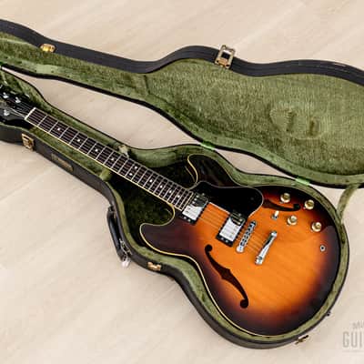 1987 Yamaha Super Axe SA-1800 Vintage Carved Top Semi-Hollow Guitar Brown Sunburst w/ Spinex Humbuckers, Case image 16